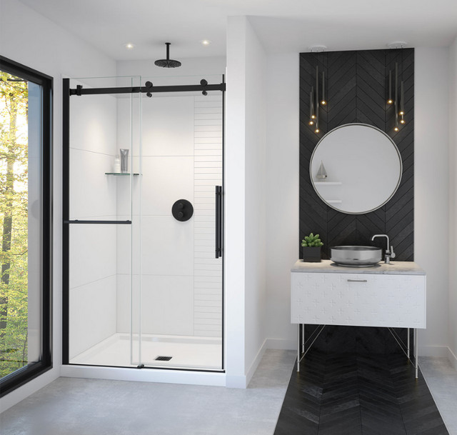 Price down: Brand new Maax corner shower sliding door set in Plumbing, Sinks, Toilets & Showers in Mississauga / Peel Region - Image 3