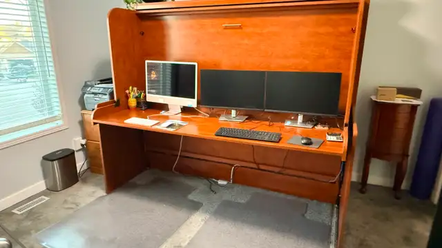 Murphy Hidden Desk Bed (Queen)