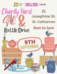 Charity Yard Sale & Bottle Drive