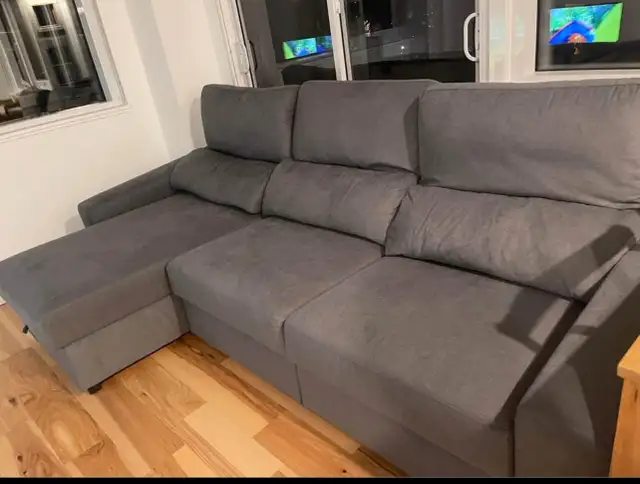 canape-lit sectionnel avec rangement sintra de structube in Chairs & Recliners in City of Montréal - Image 3