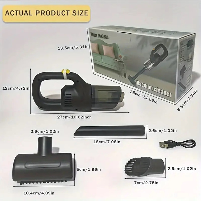 New Very powerful suction cordless vacuum cleaner light car home in Vacuums in Edmonton - Image 3