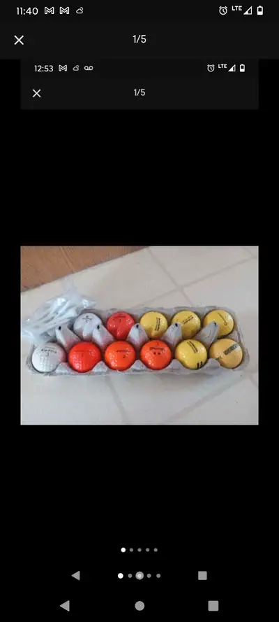 DOZEN GOLF BALLS AND TEE'S! ONLY $10 ALL, View more