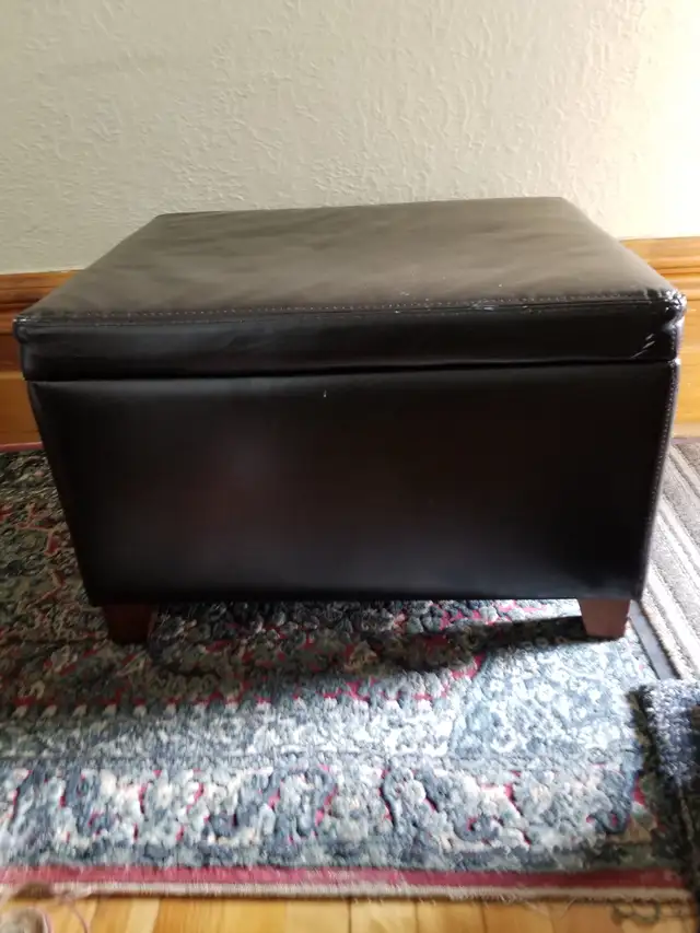 Leather ottoman in Home Décor & Accents in City of Montréal - Image 9