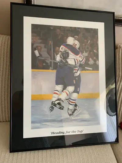 Heading for the Top Hockey Art Print, View more