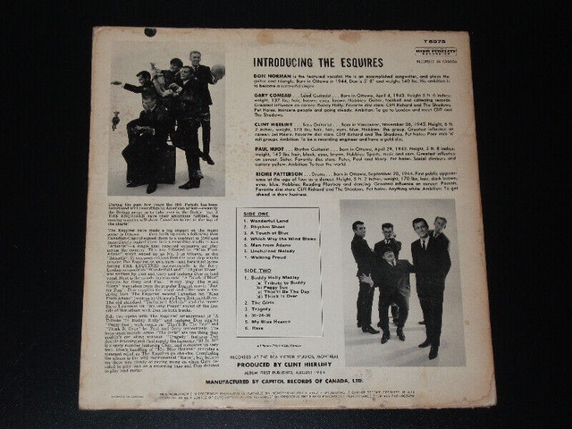 The Esquires - The Esquires (1964) LP dans CD, DVD et Blu-ray  à Ville de Montréal - Image 3
