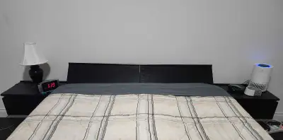 Queen size platform bed, View more