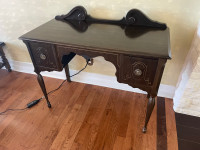Vintage Desk Solid Wood with Drawers