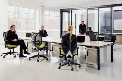 Desking System - 2 person front-to-front stations for 4, View more