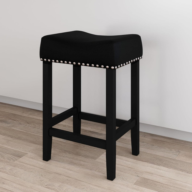 Pub-Height Kitchen Counter Bar Stool 24", Black in Chairs & Recliners in Tricities/Pitt/Maple