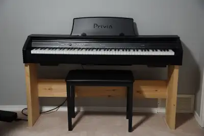Casio Privia PX-760 Piano Keyboard with Seat, View more