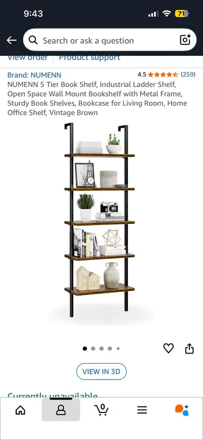 5 Tier Ladder Shelf, View more