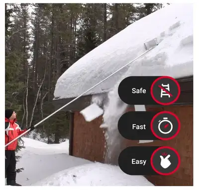 Snow peeler rake, View more