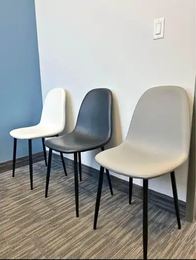 Huge Stock - White/Brown Leather Chairs - Restaurant Chairs, View more