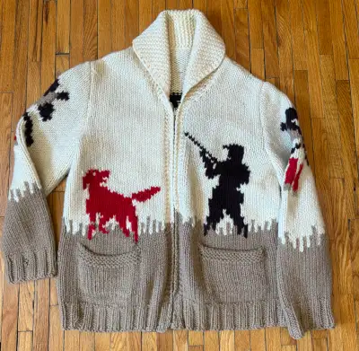 vintage cowichan sweater, View more