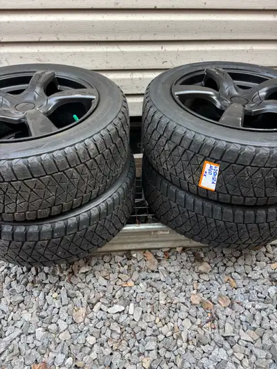 4 Rim and tire package Tire size 235/55/18 Bridgestone winter tires Bolt pattern 114.3 Came off a NX...
