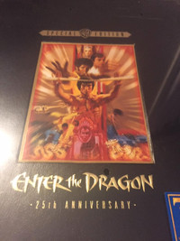 Rare Bruce Lee Enter the Dragon 25th Anniversary VHS/CD/BOOK box