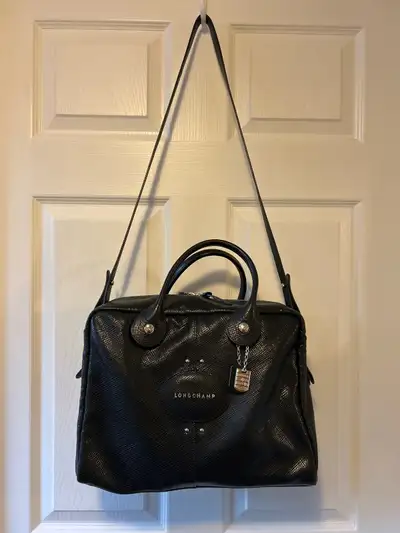 Longchamp: sac à main noir, View more
