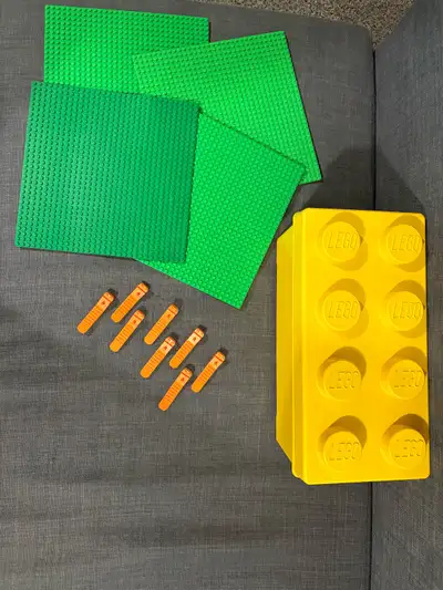 LEGO Baseplates, bin and separators - all for $40, View more