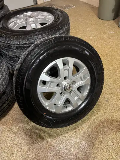 Selling a set of Ram Promaster tires and rims that are OEM. They also come with the TPM SENSORS. The...