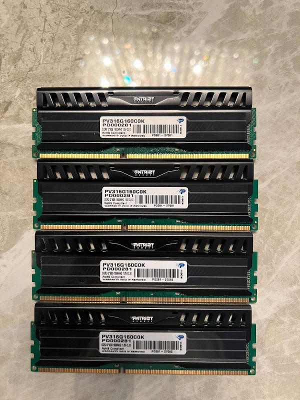 32GB (4x 8GB) DDR3 1600mhz Desktop Memory RAM sticks | System ... image.