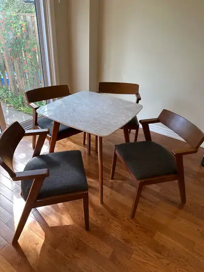 Marble Kitchen table with 4 chairs, View more