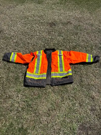 I have a Pioneer reflective work jacket for sale. Jacket arms are removable to wear as a vest. Good...