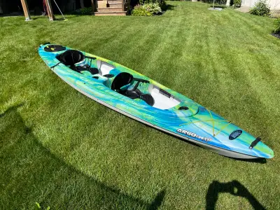 Get ready for your next water adventure with this used Pelican Argo 136XP kayak! This tandem kayak i...