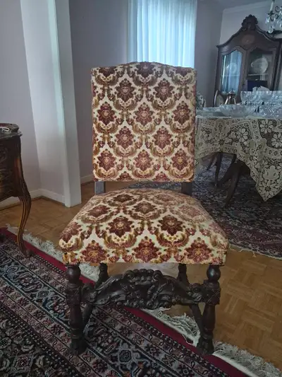 Antique Victorian Carved Chair, View more