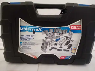 MasterCraft 128 piece socket and tool set brand new MasterCraft 128 piece socket and tool set set fo...