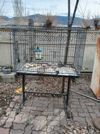 Huge Vintage One of a Kind Bird Feeding Cage for smaller Birds.