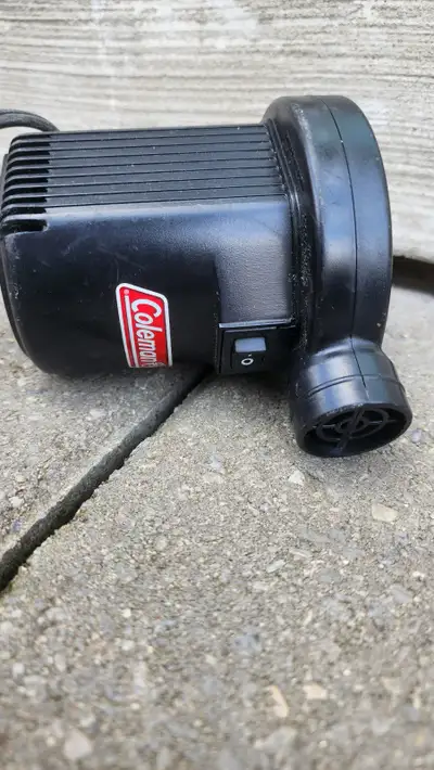 Coleman air pump.  For air mattress  items, View more