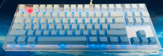 Gaming Keyboard FL MK870 DIY Kit + VGN Aurora Ice Cream Switches in Mice, Keyboards & Webcams in Vancouver - Image 2
