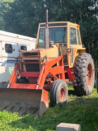 Case tractor with loader