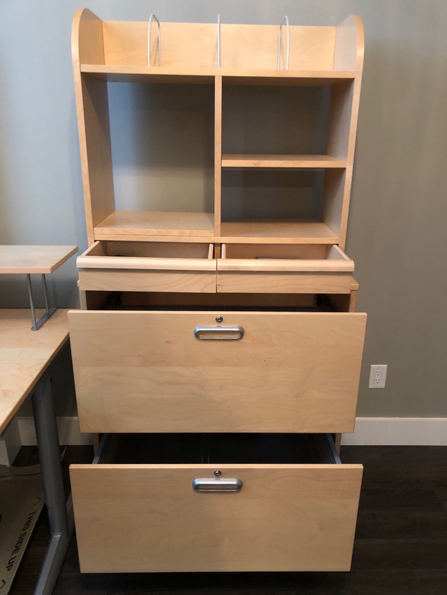 IKEA File Cabinet with top Shelving and Drawer Unit in Bookcases & Shelving Units in Sudbury - Image 2