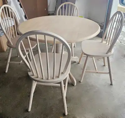 Wooden Dining Table with 4 Chairs, View more