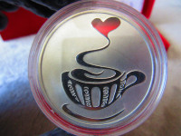 2015 LOVE COFFEE Tokelau 1oz Silver Proof $5 Coin