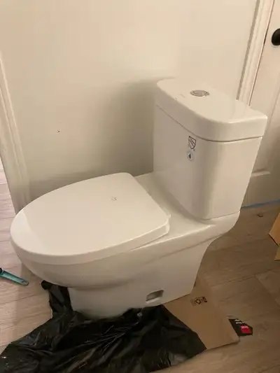 barely used dual flush toilet, View more