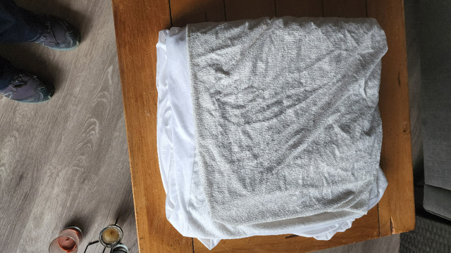 Quilted Mattress Pad King Size - Great Condition in Bedding in Victoria - Image 2