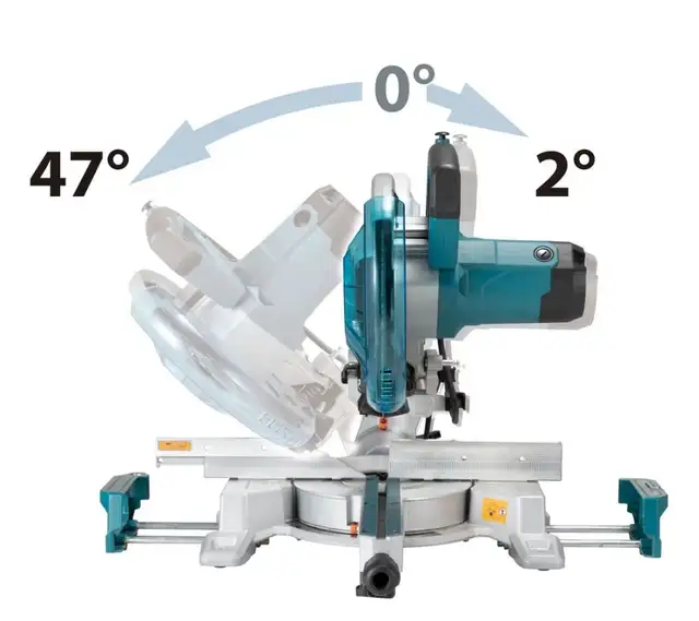 MAKITA 10-inch (13.1-Amp) Sliding Compound Mitre Saw with LED Cu in Power Tools in Kitchener / Waterloo - Image 4