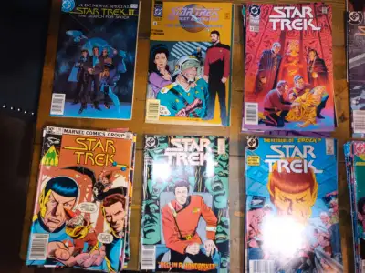 Assortment of 120 Star Trek/ Star Trek TNG comic books, ranging from 1980 to 1992. Some full year ru...
