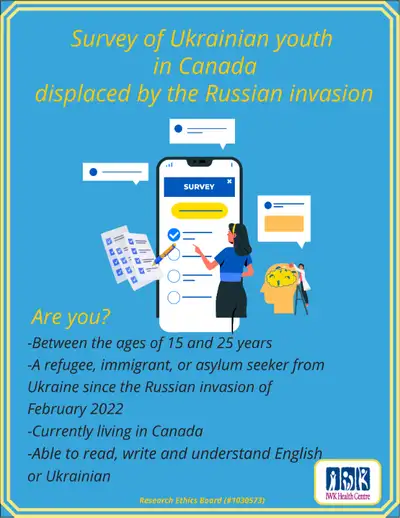 We are currently conducting a research project called “Survey of Ukrainian Youth in Canada Displaced...