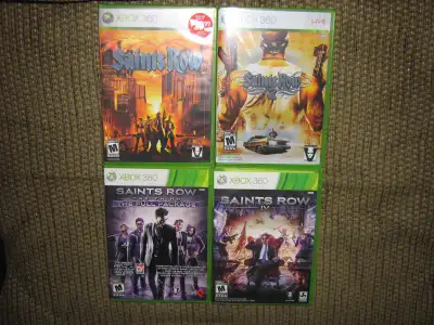 SAINTS ROW 1-4 XBOX 360 GAMES LOT, View more