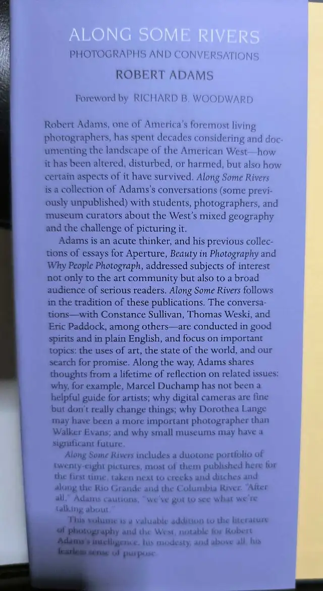 Along Some Rivers: Photographs and Conversations by Robert Adams in Non-fiction in Annapolis Valley - Image 5