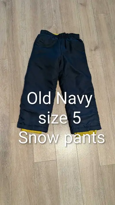 Snow pants size 5, View more