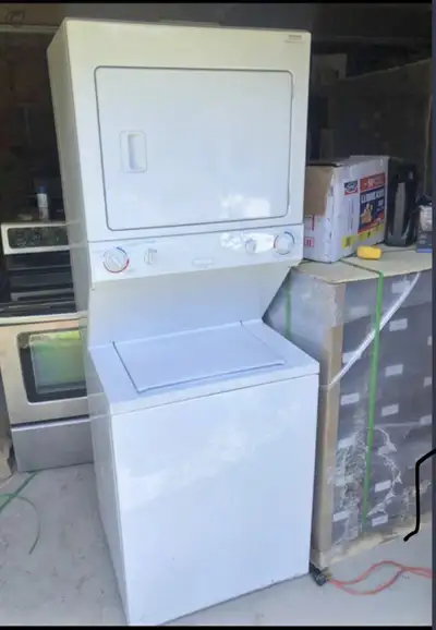 Working 27 washer electric dryer Energy verified laundry washing machine Can deliver for a fee with...