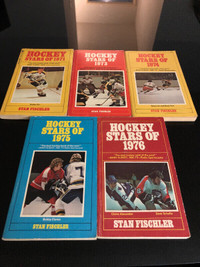 Vintage hockey books by Stan Fischler  $20 total