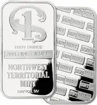 Bar en argent/silver bullion NWTM 1 oz .999