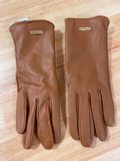 LEATHER TECH GLOVES by Calvin Klein, View more