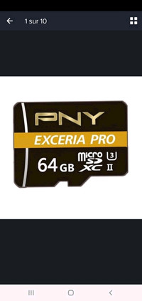 MICRO SD card PNY 64Gb ultra fast 
514 655 4028