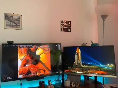2 monitor-32 inch and 29 inch along with Vivo stand, View more